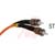 Quest Technology International, Inc. - NFO-STST-M6DX-1M - ST-ST 1M DUPLEX MULTI MODE FIBER OPTIC PATCH CORD|70121415 | ChuangWei Electronics