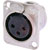 Neutrik - NC3FD-L-1 - 1.024 in. Silver Nickel Female XLR Receptacle|70088546 | ChuangWei Electronics