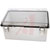 Bud Industries - PTQ-11057-C - PTQ Series 11.02x7.48x5.51 in. Clear Cover PC 10% Fiberglass Box-Lid Enclosure|70576436 | ChuangWei Electronics