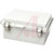 Bud Industries - PTQ-11046 - PTQ Series 5.91x5.91x3.54 in. Gray PC 10% Fiberglass Box-Lid Enclosure|70576423 | ChuangWei Electronics