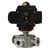 Dwyer Instruments - WE33-CTD01-T2-D - 3-Way Tri-Clamp SST Ball Valve 24 VDC Flow Path B 1/2