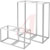 Hoffman - PF18166 - Steel 1800x1600x600mm Frame 1800x1600x600mm LtGray|70311512 | ChuangWei Electronics