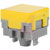 NKK Switches - AT484E - CAP PUSHBUTTON SQUARE YELLOW|70365135 | ChuangWei Electronics