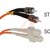 Quest Technology International, Inc. - NFO-SCST-M6DX-3M - ST-SC 3M DUPLEX MULTI MODE FIBER OPTIC PATCH CORD|70121422 | ChuangWei Electronics