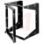 Bud Industries - SF-2283 - SF Series 75 Lb Wt-Cap Black 12U/21 In 19 In Swing Frame Wallmount Rack,Open|70148506 | ChuangWei Electronics