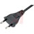 Volex Power Cords - 2158H 10 C3 - CONT EUROPE H03VVH2F 2X0.75MM2 1.8 METER (6FT) M4206 C7|70115944 | ChuangWei Electronics