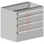 Sovella Inc - 60941305 - casters 1x7.87 4x3.93 grey Drawer unit 75/66|70701876 | ChuangWei Electronics