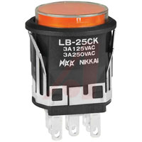 NKK Switches LB25CKW01-5D-JD