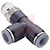 Norgren - C24680738 - Tee-Swiv Male Run 1/2 3/8 FITTING|70455774 | ChuangWei Electronics