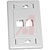 Belden - AX101433 - FLUSH WHITE 2 PORT INTERFACE WALL PLATES|70038190 | ChuangWei Electronics